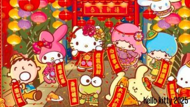 Happy lunar new year hello kitty 2025